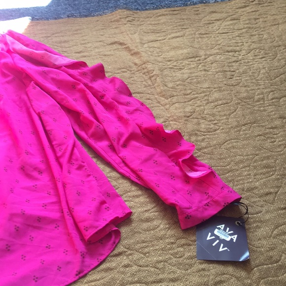 Ava & Viv ruffle sleeve blouse - Picture 5 of 7